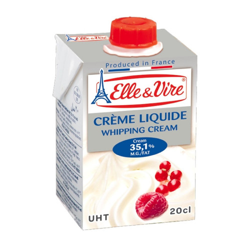 Elle & Vire UHT Whipping Cream 35.1% Fat 24 x 200ml