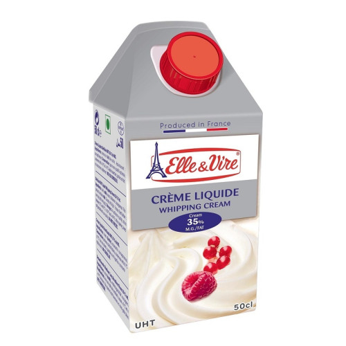 Elle & Vire UHT Whipping Cream 35.1% Fat 12 x 500ml
