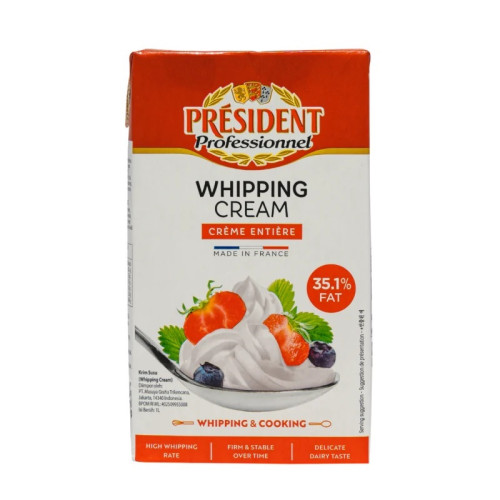 President professional whipping cream 12 x 1L