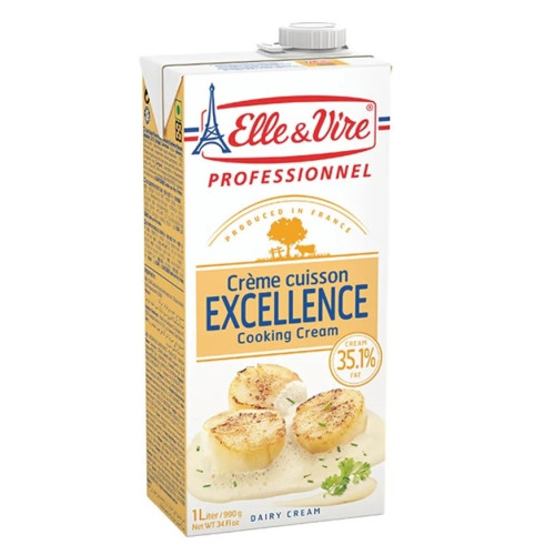 Elle & Vire UHT Cream Speciale Cooking 35.1 %  12 x 1L