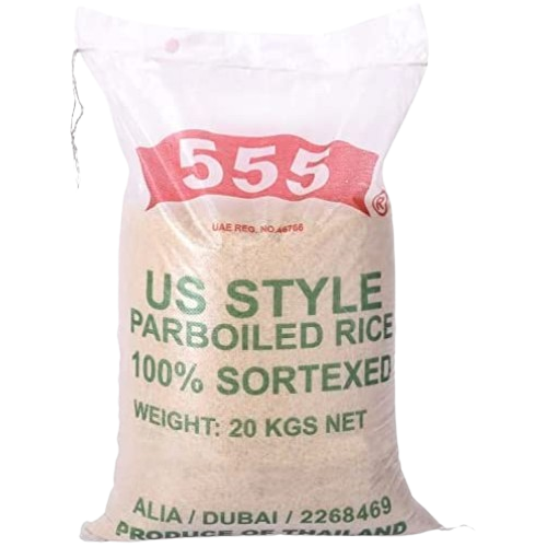 555 US Style Parboiled Rice 20Kg
