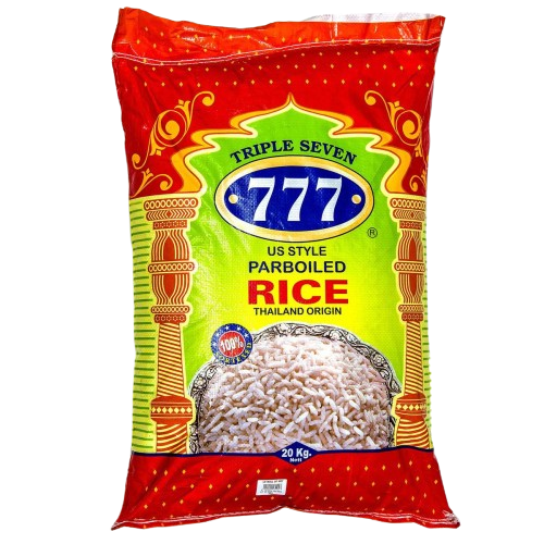 777 US Style Thai Parboiled Rice 20kg