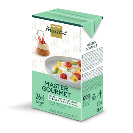 Master Martini master gourmet 26% fat ideal for cooking and whipping cream 12 X 1L