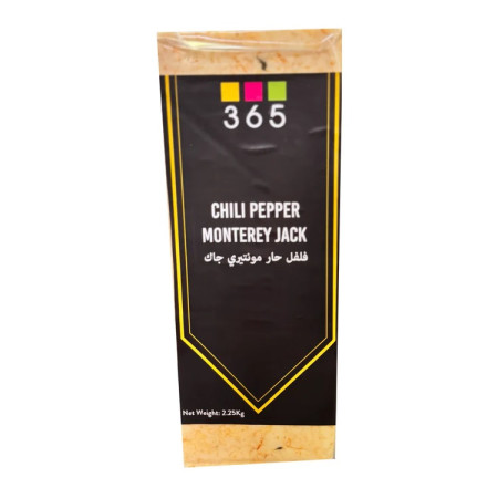 365 Ghost Chili Pepper Monterey Jack Cheese Block 2.25kg
