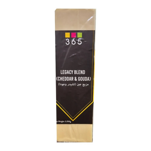 365 Legacy Blend Cheese legency blend cheddar & gouda Block 2.25kg 365 Legacy Blend Cheese legency blend cheddar & gouda Block 2.25kg