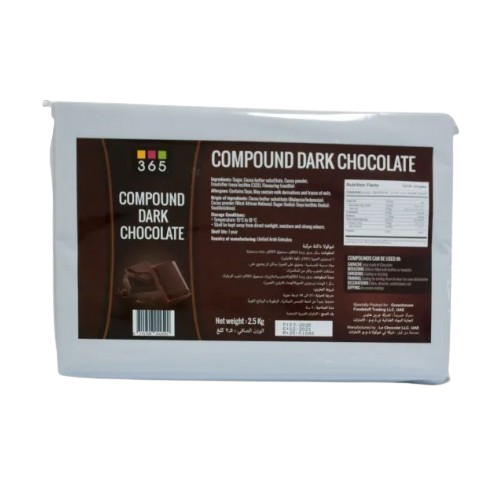 365 Dark Compound Chocolate block 2.5 kg 365 Dark Compound Chocolate block 2.5 kg