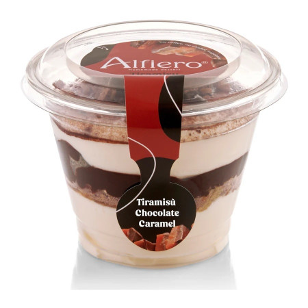 Alfiero  Tiramisu Chocolate & Caramel 12 x 100g