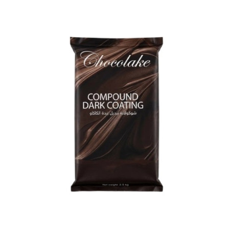 CHOCOLAKE Dark Compound Chocolate Block 2.5 Kg