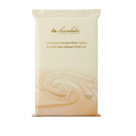 CHOCOLAKE White Compound Chocolate Block 2.5 Kg