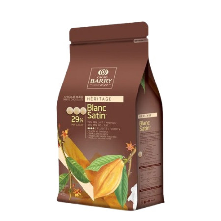 Cacao barry white chocolate Blanc Satin  29% coins 5kg 