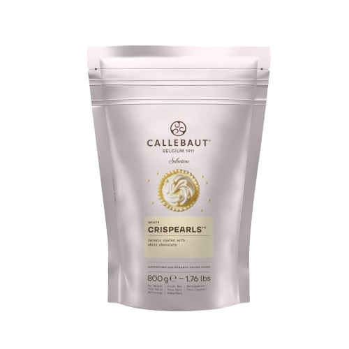 Callebaut Crispy Cereals Coated with Chocolate White CRISPEARLS™ 800g Callebaut Crispy Cereals Coated with Chocolate White CRISPEARLS™ 800g