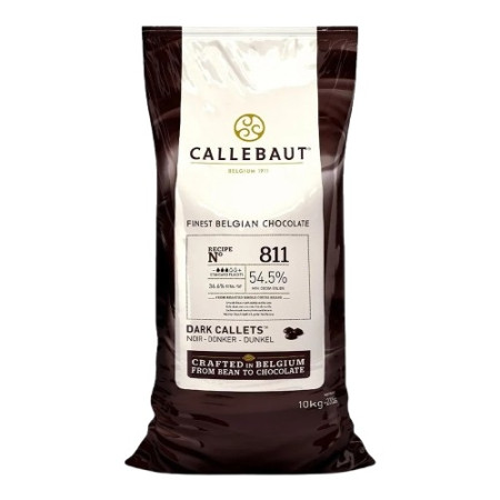 Callebaut Belgium Dark  Chocolate n° 811  54.5% Coins  10kg