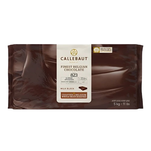 Callebaut Belgium Milk Chocolate n° 823  33.6% Block  5kg