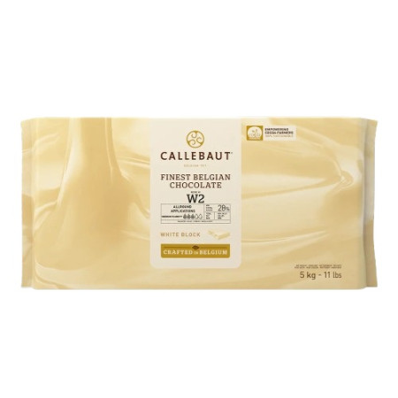 Callebaut Belgium White Chocolate  28% Block  5kg