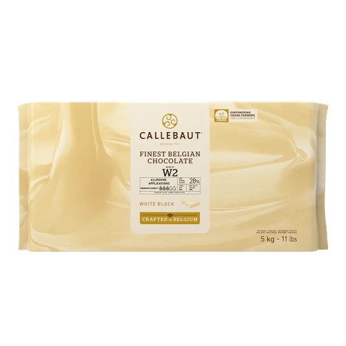 Callebaut Belgium White Chocolate  28% Block  5kg
