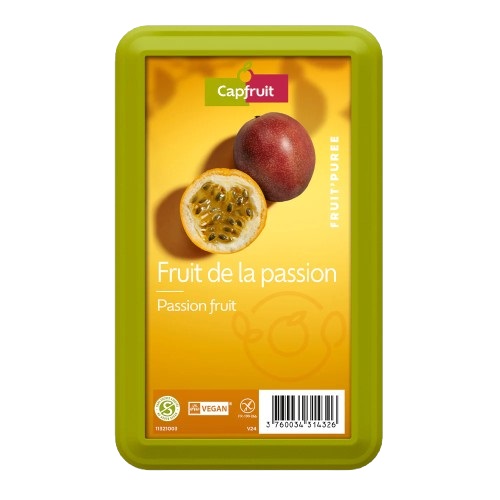Capfruit Passion Fruit Frozen Fruit Puree No Added Sugar 1kg Capfruit Passion Fruit Frozen Fruit Puree No Added Sugar 1kg
