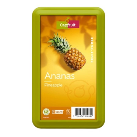 Capfruit Pineapple Frozen Fruit Puree No Added Sugar 1kg Capfruit Pineapple Frozen Fruit Puree No Added Sugar 1kg