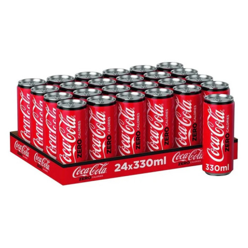 Coca Cola Zero Soft Drink  24 X 330ml