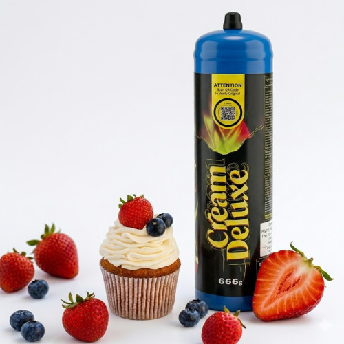 Cream deluxe Catering N2O Whipping cream Charger Food Grade  1X 640g