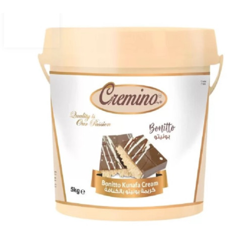 Cremino Bonitto white choco hazelnut Kunafa Cream Filling 5KG