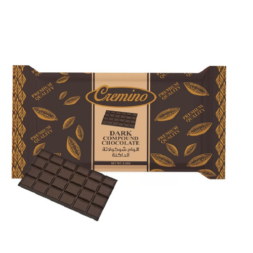Cremino Dark Compound Chocolate Block 2.5KG Cremino Dark Compound Chocolate Block 2.5KG