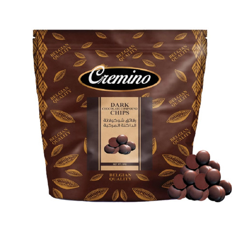 Cremino Dark Compound Chocolate Chips 5KG Cremino Dark Compound Chocolate Chips 5KG