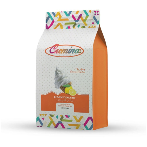 Cremino Lemon Yogurt Soft Ice Cream Powder Mix 2KG