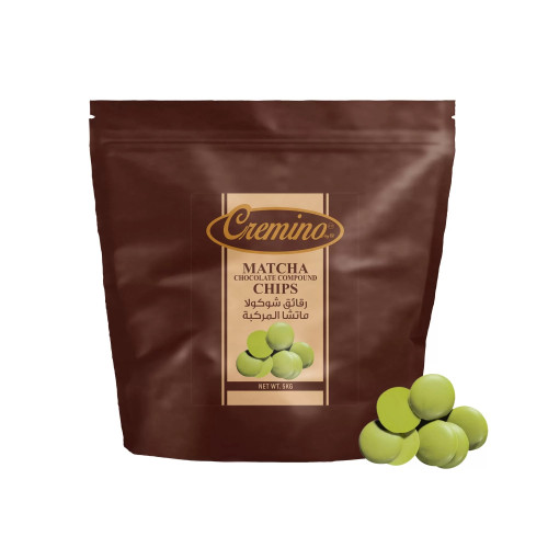 Cremino Matcha Chocolate Compound Chips 1 x 5KG