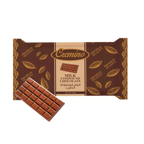 Cremino Milk Compound Chocolate Block 2.5KG Cremino Milk Compound Chocolate Block 2.5KG