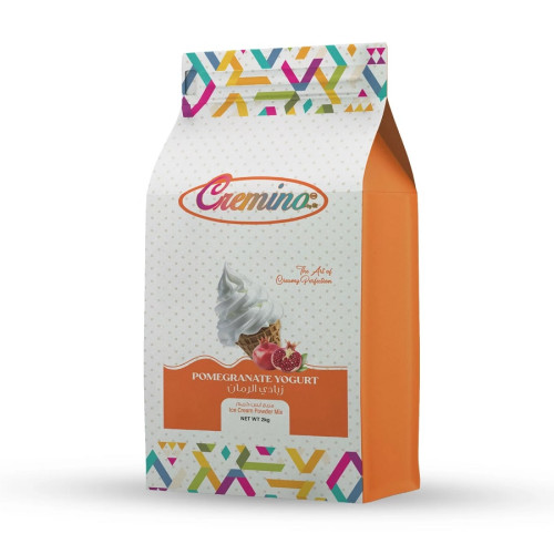 Cremino Pomegranate Yogurt Soft Ice Cream Powder Mix 2KG Cremino Pomegranate Yogurt Soft Ice Cream Powder Mix 2KG