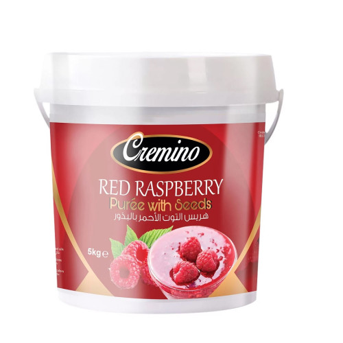 Cremino Red Raspberry Fruit Puree with Seeds 5KG