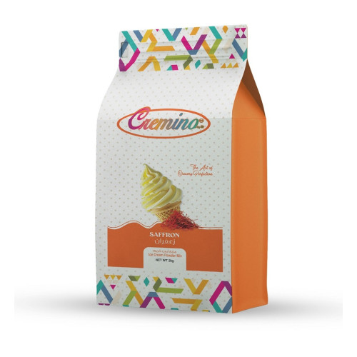 Cremino Saffron Soft Ice Cream Powder Mix  2KG