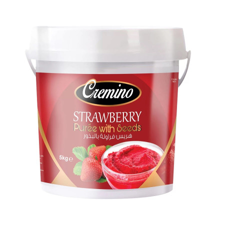 Cremino Strawberry Fruit Puree with Seeds  5KG