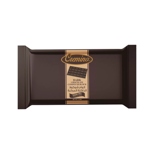 Cremino Sugar Free Dark Compound Chocolate Block 2.5KG Cremino Sugar Free Dark Compound Chocolate Block 2.5KG