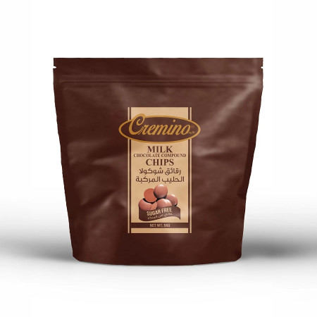 Cremino Sugar Free Milk Compound Chocolate Chips  5KG