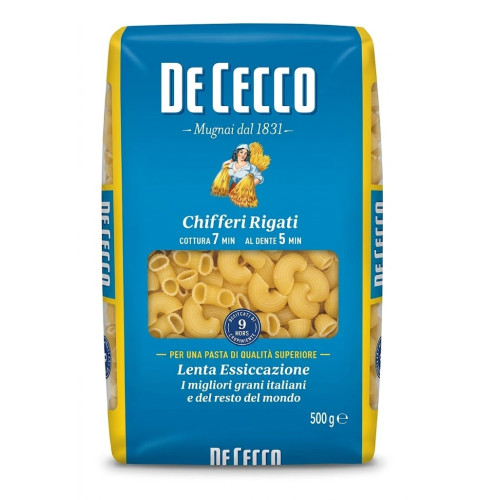 De Cecco Chifferi Rigati Pasta 24 x 500g 