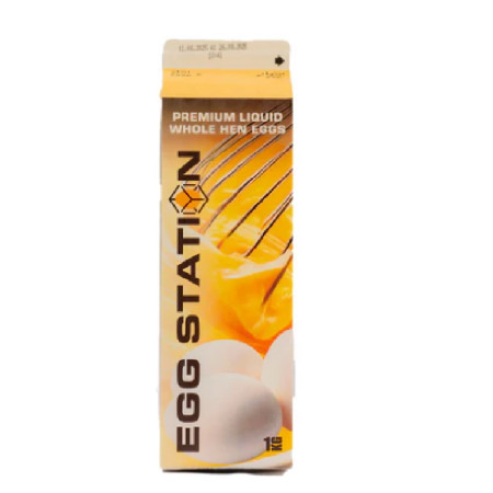 Eggstation Liquid Pasteurized Whole Eggs 1Kg Eggstation Liquid Pasteurized Whole Eggs 1Kg