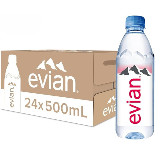 Evian Natural Mineral Water 24 x 500ml