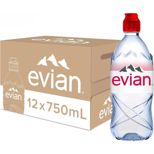 Evian Natural Mineral Water12 x 750ml