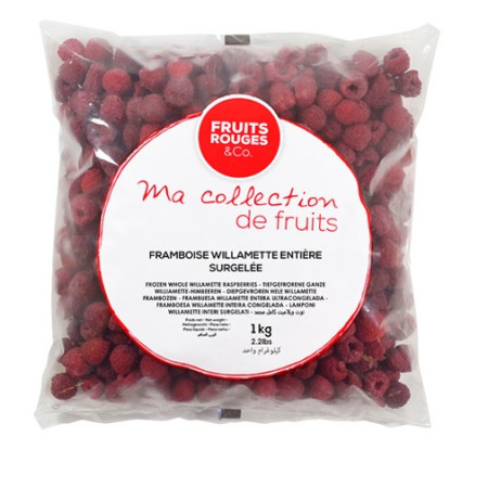 Fruits Rouges  Frozen Willamette Raspberry Whole 1Kg
