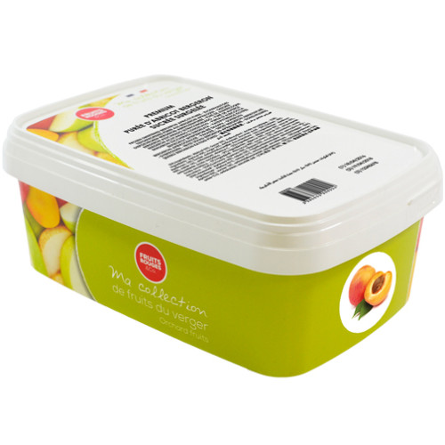 Fruits Rouges Frozen Apricot Puree 90% 1Kg Fruits Rouges Frozen Apricot Puree 90% 1Kg