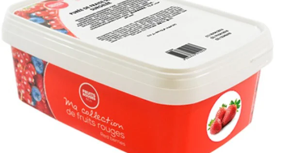 Puree Strawberry Fruit Rouges Kg Fruits Rouges Frozen Strawberry Puree 90% 1Kg