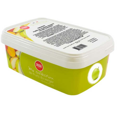 Fruits Rouges Frozen Green Apple Puree 90% 1Kg