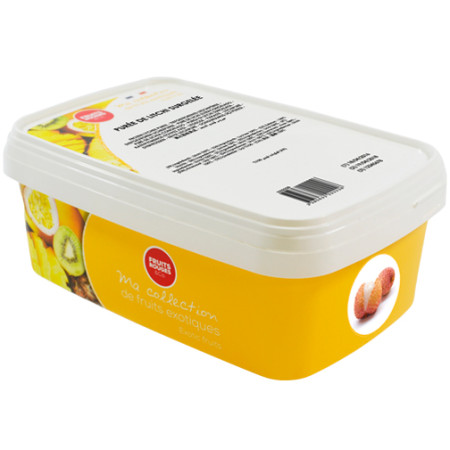 Fruits Rouges Frozen Litchi Puree 100% 1Kg