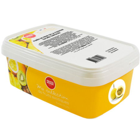 Fruits Rouges Frozen Passion Fruit Puree 100% 1Kg
