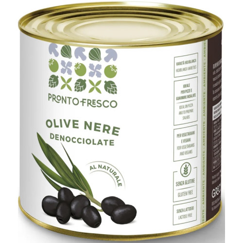 Greci Pitted Black Olives 3/1 - 2.6Kg