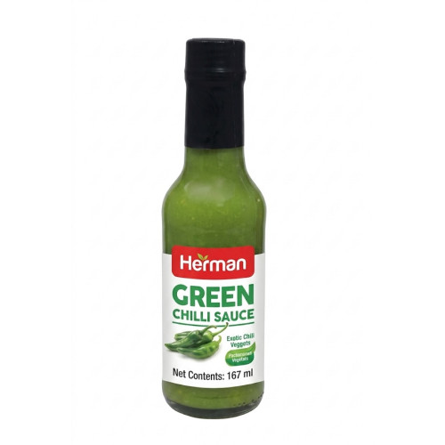 Herman Green Chilli Sauce 12 x 167 ml