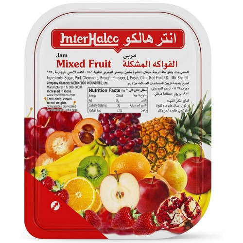 Interhalco mixed fruit Jam portion 100x25g