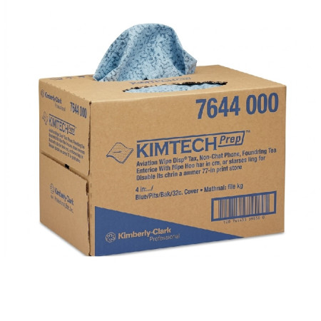 Kimberly clark kimtech prep wipes blue lint free 1 x 160sheets