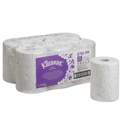 Kimberly clark kleenex ultra Slim roll white 100mtr 1 x 6 rolls